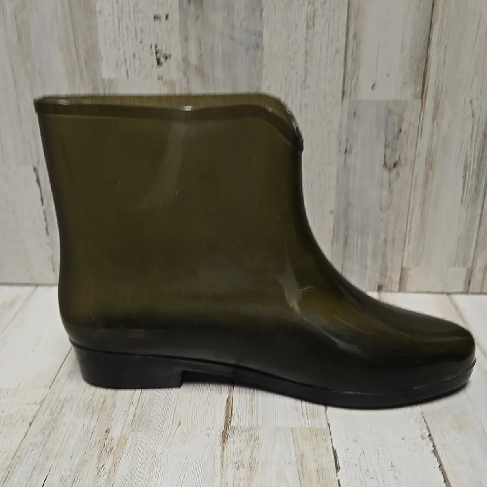 Women's Black Ankle Rain Boots
